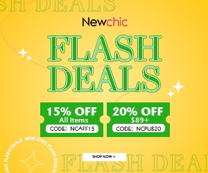 Newchic, Flash Deals Down to $3.99+Extra 15% OFF for All Items