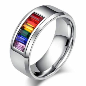 Italo Titanium Steel Ring Men’s Ring Unique Wedding Band For Men